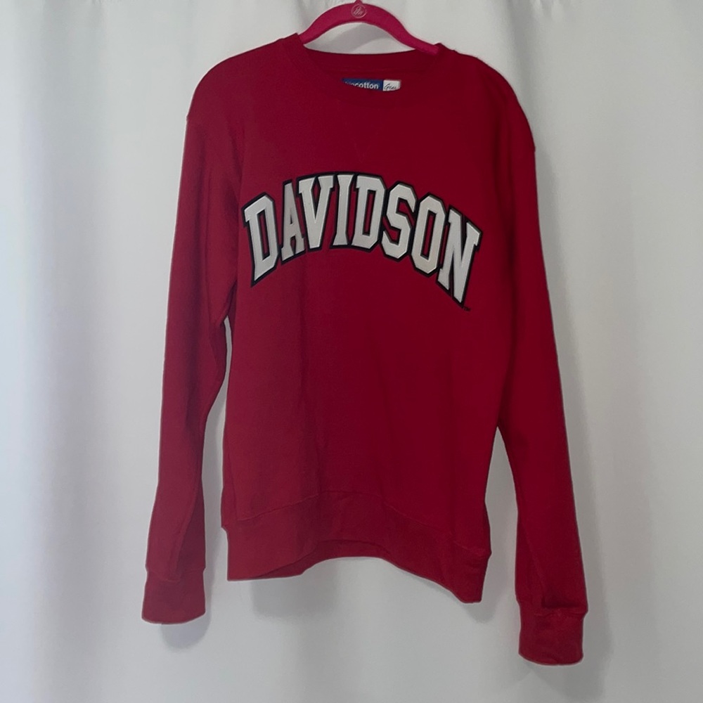 Red Davidson College sweatshirt! In new condition.